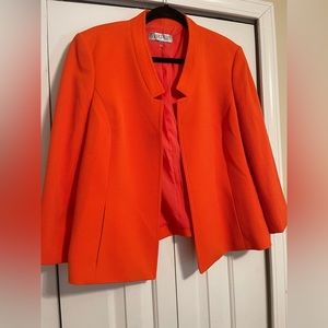 Kasper orange notch collar blazer. NWOT, never worn